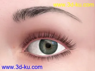 3D打印模型逼真的人物眼球的图片