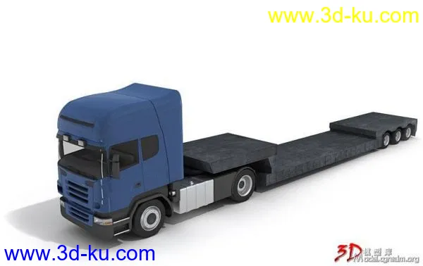 工程大型运货卡车整体模型的图片1
