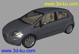 MAYA高精度汽车模型FiatPunto的图片