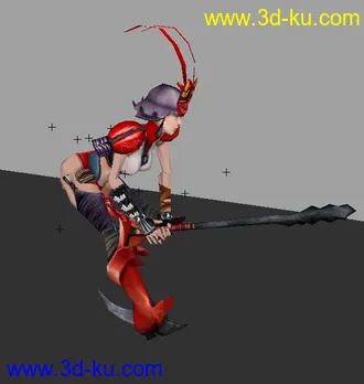 一个游戏模型，含贴图，附带动画。的图片