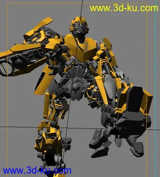 3D打印模型变形金刚大黄蜂的图片