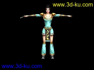 3D打印模型网络游戏女＋全套动作  max的图片