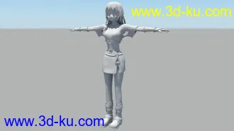 3D打印模型卡通女孩的图片