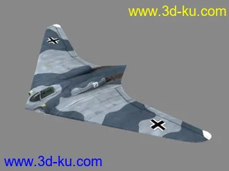 3D打印模型纳粹德国未来战机ho-229的图片