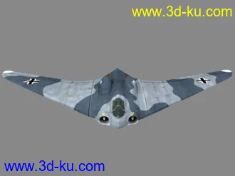 3D打印模型纳粹德国未来战机ho-229的图片