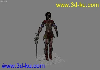 3D打印模型再发个美女 带贴图的哦的图片