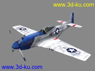 3D打印模型这里没有的p51野马战斗机的图片