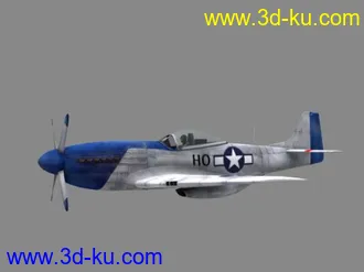 3D打印模型这里没有的p51野马战斗机的图片