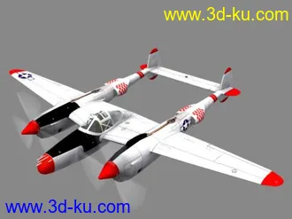 3D打印模型这里没有的p38闪电战斗机的图片