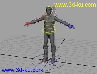 刚刚到手的一个很好的绑定模型，跟大家分享一下。附加一走步视频请多多指教的图片