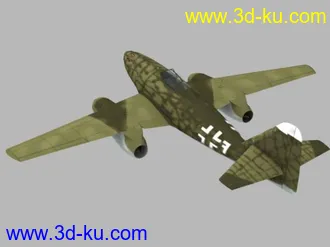 3D打印模型纳粹德国喷气战机me-262的图片