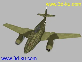 3D打印模型纳粹德国喷气战机me-262的图片