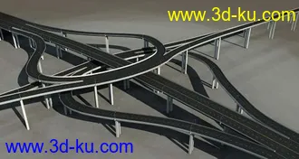 3D打印模型立交桥精模的图片