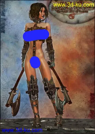 3D打印模型猛女。。带贴图的图片