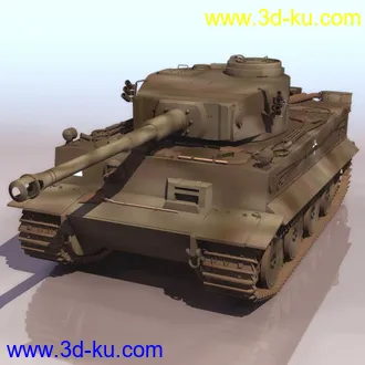 3D打印模型虎式坦克的图片