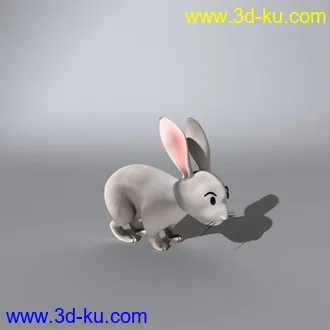 3D打印模型卡通兔子（加绑定）。。。的图片