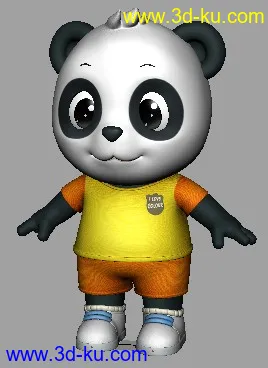 3D打印模型卡通小熊猫的图片