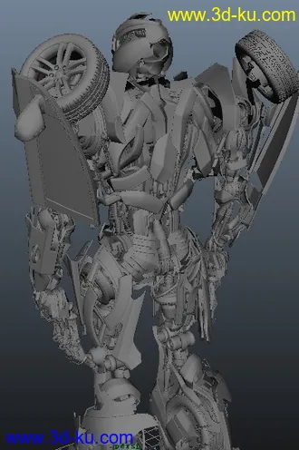 3D打印模型超酷电影级别变形金刚 汽车人 零件可拆分用 源文件140m的图片