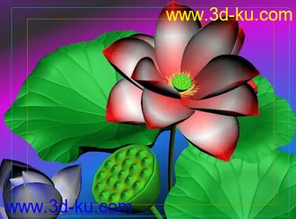 3D打印模型荷花的图片