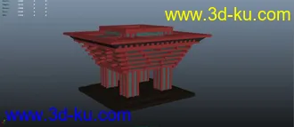 MAYA模型——世博会中国馆的图片