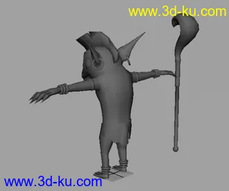 3D打印模型第一次发帖前几天做的一个游戏角色.我也是刚学不久的。的图片