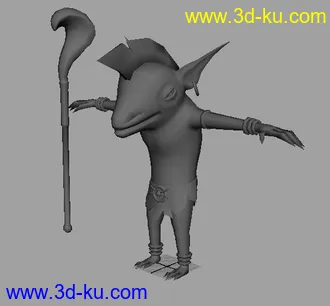 3D打印模型第一次发帖前几天做的一个游戏角色.我也是刚学不久的。的图片