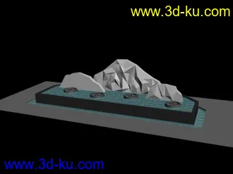 3D打印模型水景的图片