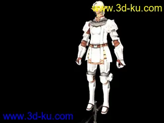 3D打印模型男精靈.有武器的图片