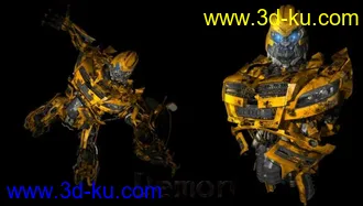 3D打印模型精细+变态 电影级变形金刚 附加1024贴图 绝对牛逼!!!!!!申请加精啊的图片