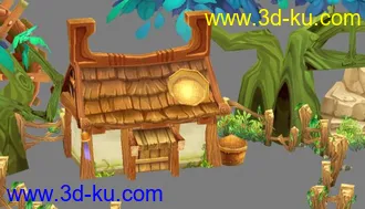 3D打印模型一个不错的Q版场景的图片