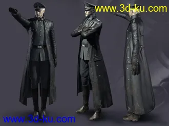 二战德军少校角色模型的图片