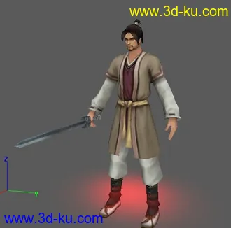 古代剑客模型，怎么没分拿了。。的图片