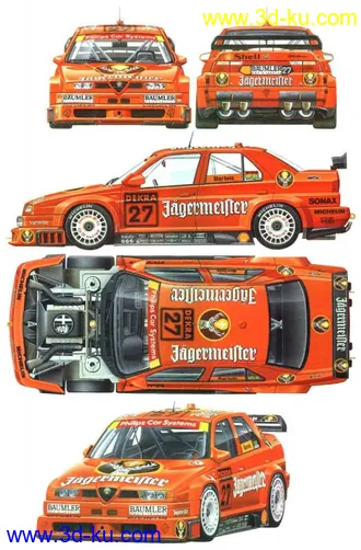 改装祖母级超级跑车  阿尔法罗密欧  高精模型的图片