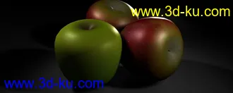3D打印模型一个简单的水果场景［带材质］的图片