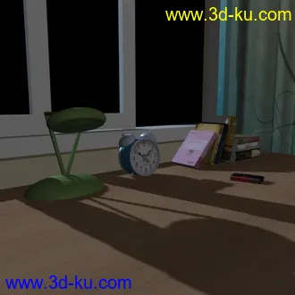 3D打印模型闹钟 场景的图片