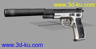 3D打印模型国产92式+消音器的图片