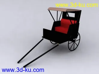 3D打印模型黄包车的图片