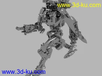 高精 武装机械人模型，造型媲美变形金刚的图片