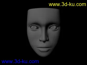 3D打印模型一张女脸的图片