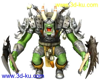 3D打印模型自己做的兽人哥布林的图片