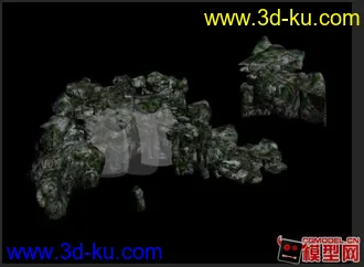 3D打印模型假山一个附材质贴图的图片