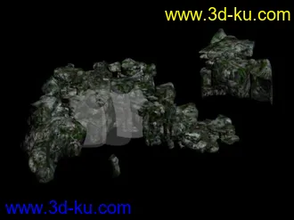 3D打印模型假山一个附材质贴图的图片
