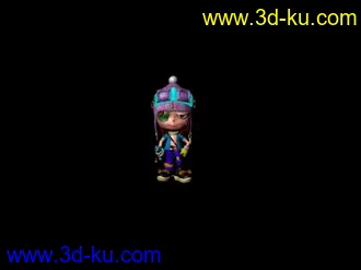 3D打印模型一个可爱的卡通人物的图片