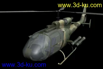 3D打印模型（原创）国产小羚羊（陆航）武装直升机（中模）的图片