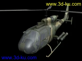 3D打印模型（原创）国产小羚羊（陆航）武装直升机（中模）的图片