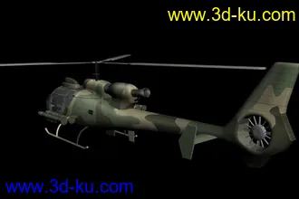 3D打印模型（原创）国产小羚羊（陆航）武装直升机（中模）的图片
