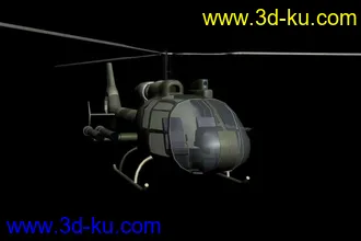 3D打印模型（原创）国产小羚羊（陆航）武装直升机（中模）的图片