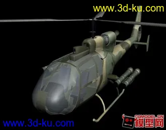 3D打印模型（原创）国产小羚羊（陆航）武装直升机（中模）的图片
