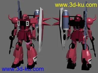 3D打印模型露娜的红色扎古的图片