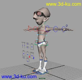 3D打印模型小裤衩 骨骼已绑定的图片